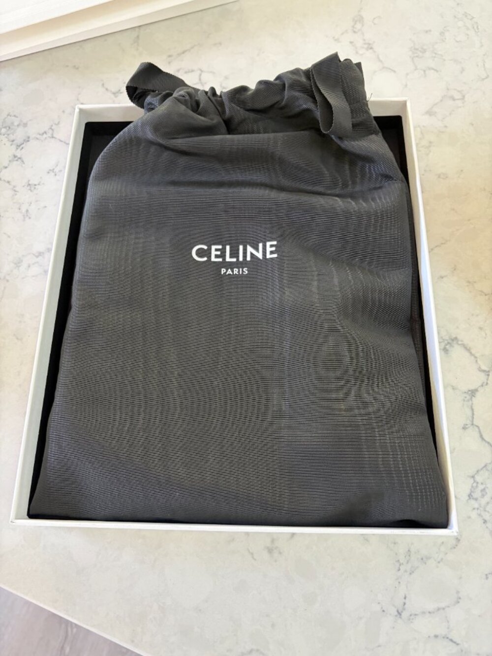 CELINE SMALL POUCH WITH STRAP CUIR TRIOMPHE IN TRIOMPHE CANVAS AND CALFSKIN - Picture 6 of 6